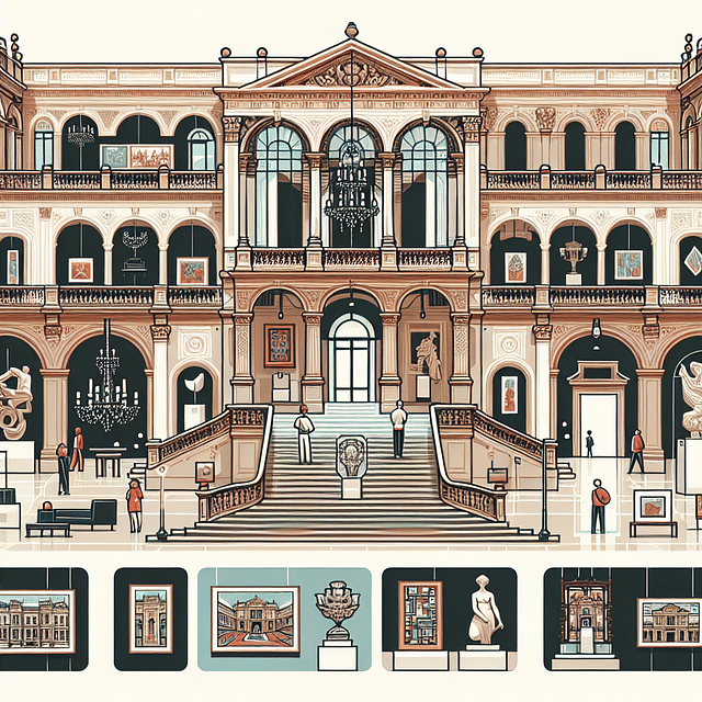 contemporary art collection in a grand historic mansion