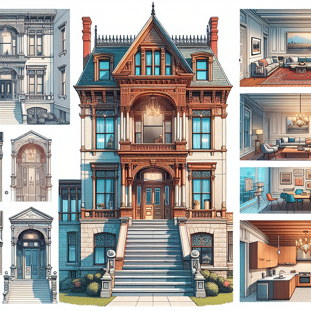 modern amenities integrated in historic mansion