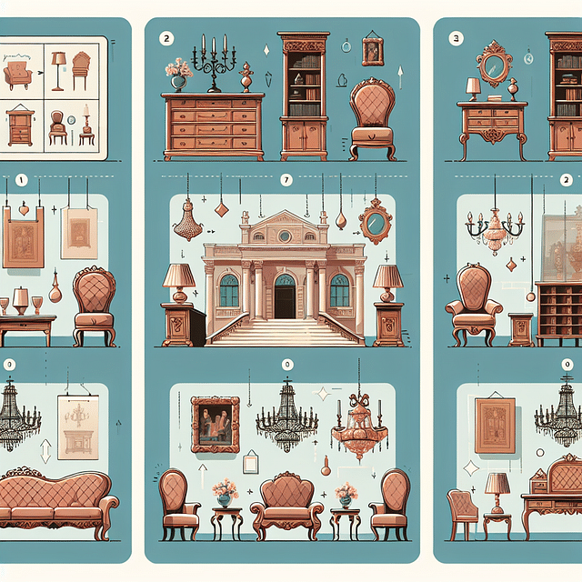 curating antique furniture for mansion