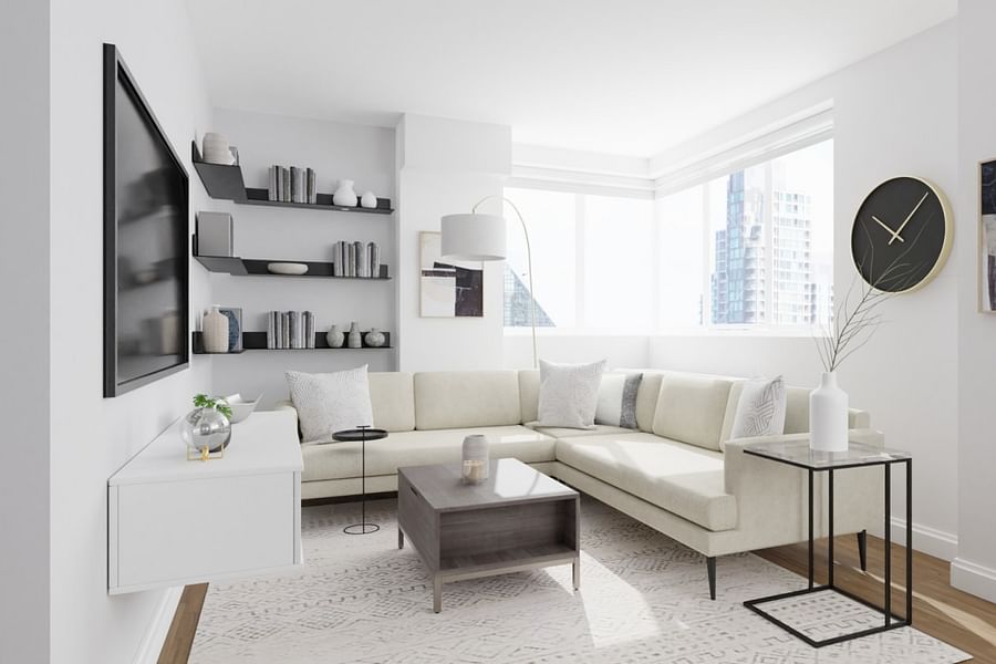 Minimalist mansion interiors