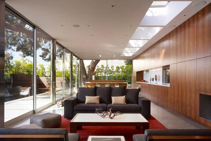 modern mansion open floor plan