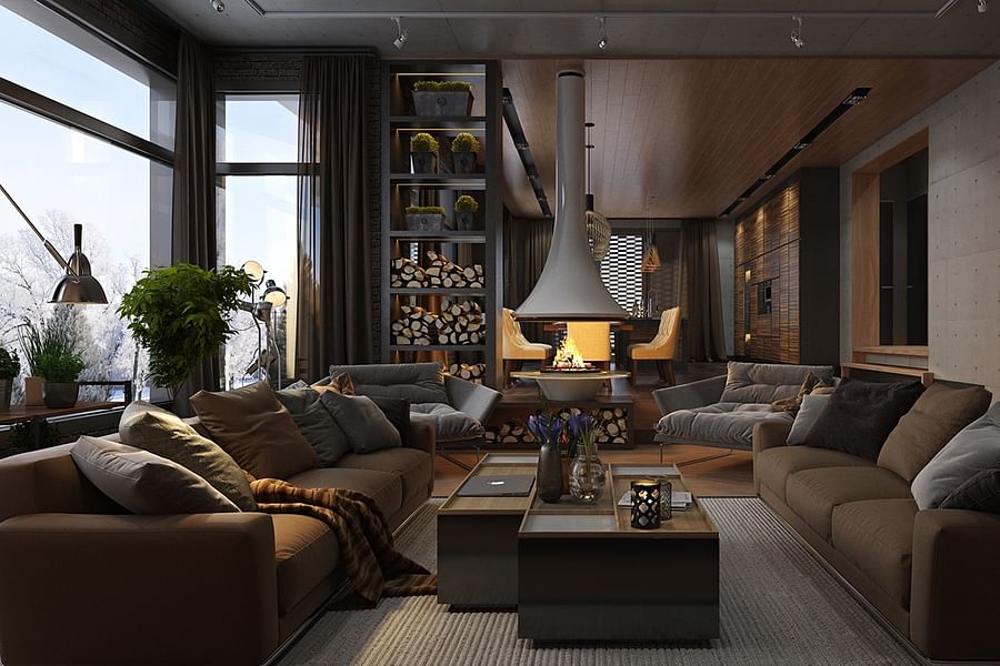 modern mansion statement art