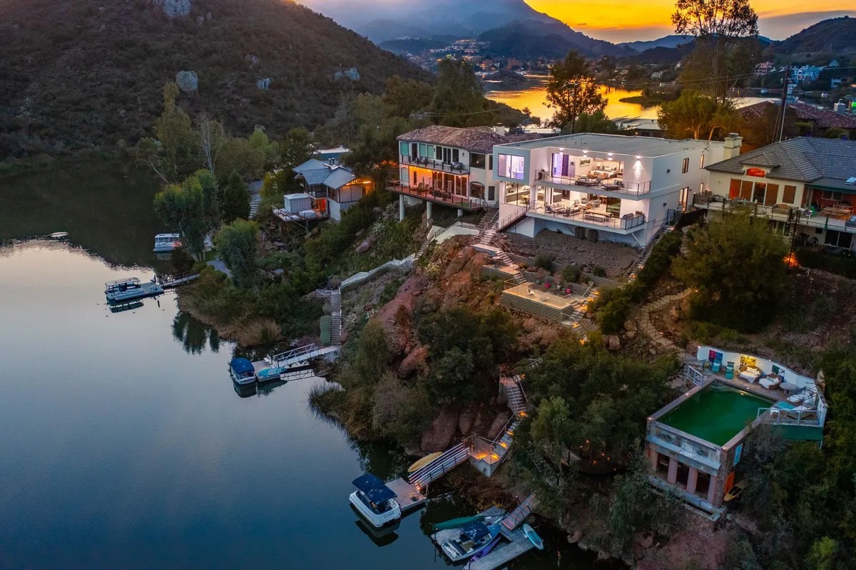 luxury mansion private dock