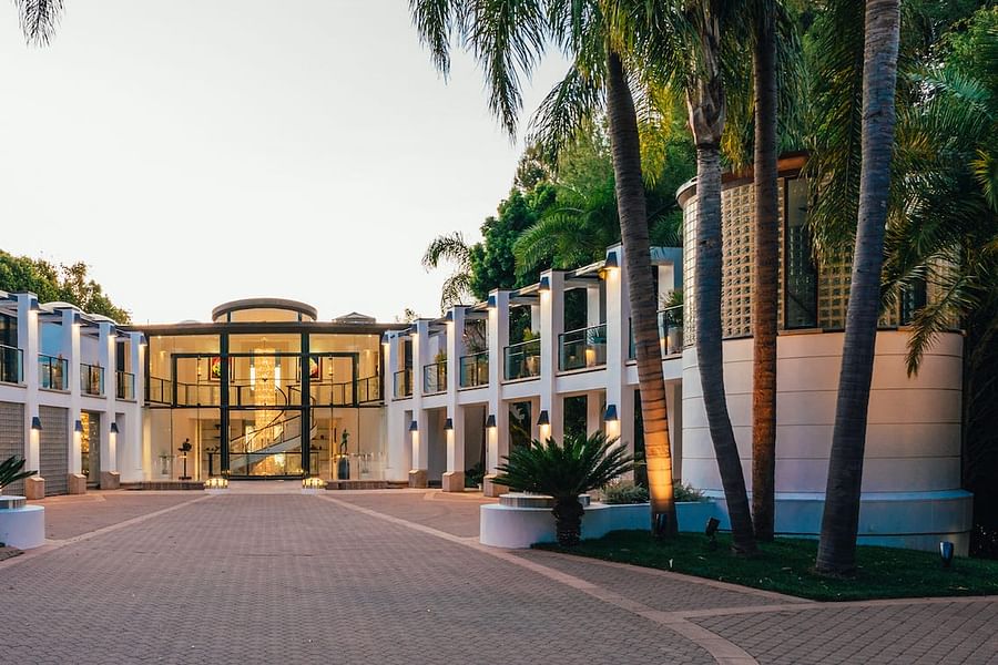 mansion with private beach access