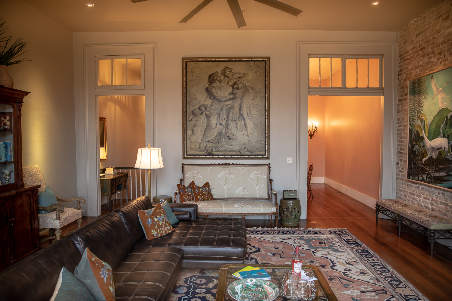 Opulent interior New Orleans mansion